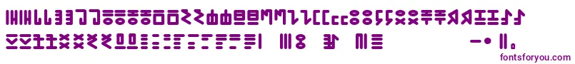 More about GENР RICA PRIMITIVA 01 Font GENР RICA PRIMITIVA 01 Font – Purple Fonts on White Background